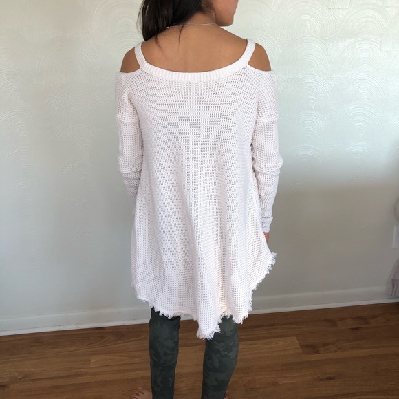 Free People Moonshine Cold Shoulder Sweater - Picture 4 of 7